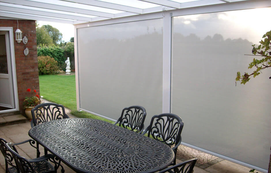 Climate Control Screens On Veranda