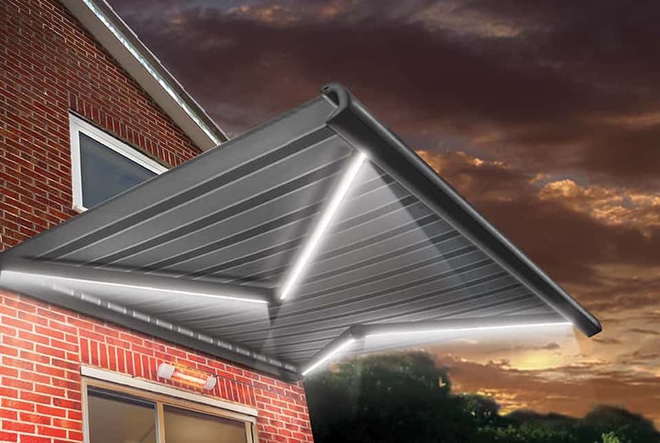 Awning With Integral Lights